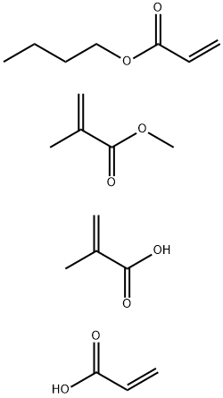 2-Propenoic acid, 2-methyl-, polymer with butyl 2-propenoate, methyl 2-methyl-2-propenoate and 2-propenoic acid Structure