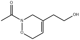 2H-1,2-Oxazine-4-ethanol, 2-acetyl-3,6-dihydro- (9CI) Structure
