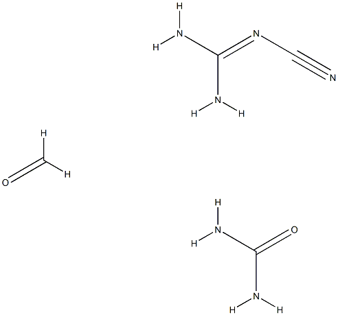 요소,시아노구아니딘및포름알데히드중합체 구조식 이미지