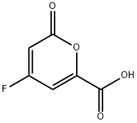 2H-Pyran-6-carboxylicacid,4-fluoro-2-oxo-(9CI) Structure