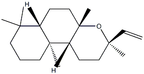 (3R,6aα,10bα)-Dodecahydro-3,4aα,7,7,10aβ-pentamethyl-3α-vinyl-1H-naphtho[2,1-b]pyran 구조식 이미지