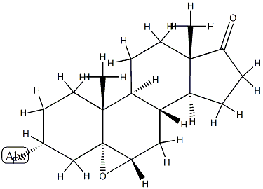 5,6α-에폭시-3α-플루오로-5α-안드로스탄-17-온 구조식 이미지