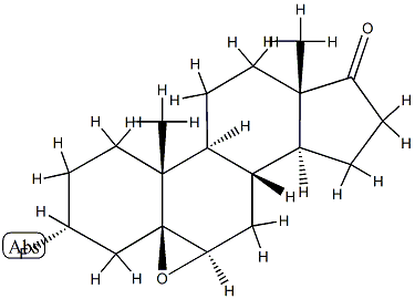 5,6β-에폭시-3α-플루오로-5β-안드로스탄-17-온 구조식 이미지