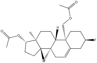 3α-Fluoroandrost-5-ene-17β,19-diol diacetate 구조식 이미지