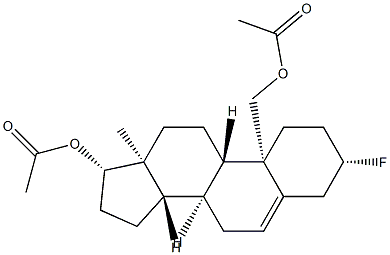 3β-플루오로안드로스트-5-엔-17β,19-디올디아세테이트 구조식 이미지