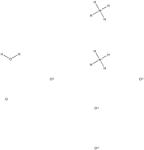 diazanium, oxygen(-2) anion, uranium, hydrate Structure