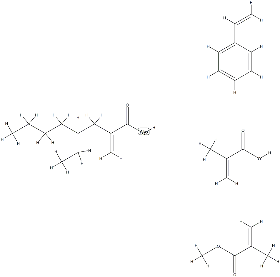 28377-44-8 2-Propenoic acid, 2-methyl-, polymer with ethenylbenzene, 2-ethylhexyl 2-propenoate and methyl 2-methyl-2-propenoate