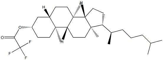 5α-콜레스탄-3β-올트리플루오로아세테이트 구조식 이미지