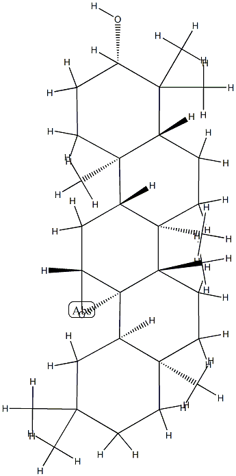 12β,13-Epoxy-5α-oleanan-3β-ol Structure