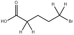 5-Bromopentanoic  acid-2,2,5,5-d4 Structure