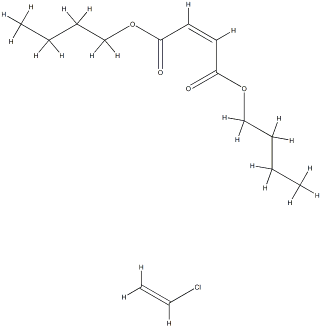 2-Butenedioic acid(Z)-,dibutyl ester,polymer with chloroethene Structure