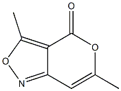 4H-Pyrano[4,3-c]isoxazol-4-one,3,6-dimethyl-(8CI) 구조식 이미지