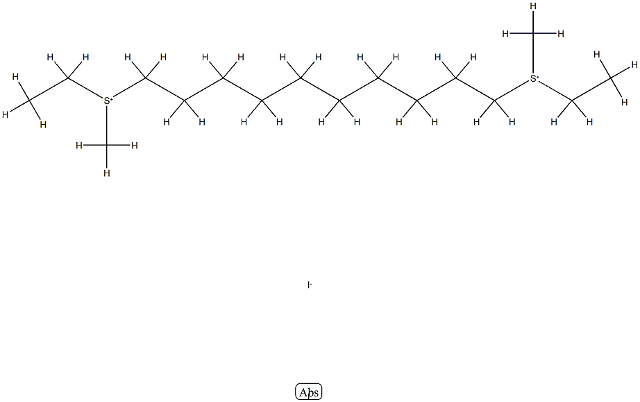ethyl-[10-(ethyl-methyl-sulfonio)decyl]-methyl-sulfanium diiodide Structure