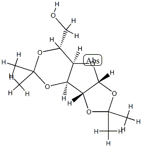 1-O,2-O:3-O,5-O-Diisopropylidene-α-D-glucofuranose Structure