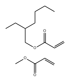 2-Propenoic acid, 2-ethylhexyl ester, polymer with methyl 2-propenoate Structure