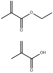 2-프로펜산,2-메틸-,에틸2-메틸-2-프로페노에이트중합체 구조식 이미지