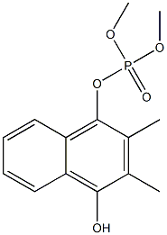 2,3-디메틸-1,4-나프토퀴놀-1-디메틸포스페이트 구조식 이미지