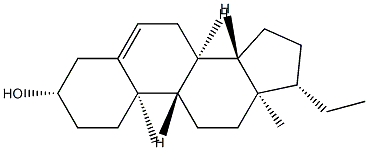 Pregn-5-en-3-ol,(3)-(9CI) 구조식 이미지