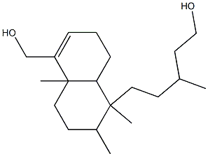 1,2,3,4,4a,7,8,8a-Octahydro-5-(hydroxymethyl)-γ,1,2,4a-tetramethyl-1-naphthalene-1-pentanol 구조식 이미지