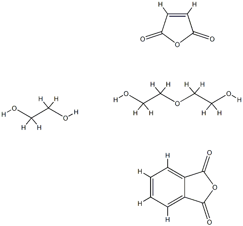 1,3-Isobenzofurandione, polymer with 1,2-ethanediol, 2,5-furandione and 2,2-oxybisethanol Structure