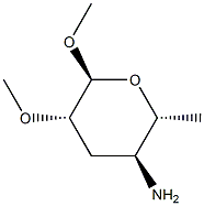 alpha-D-arabino-Hexopyranoside, methyl 4-amino-3,4,6-trideoxy-2-O-methyl- (9CI) Structure