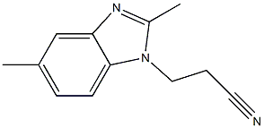 1-벤즈이미다졸프로피오니트릴,2,5-디메틸-(8CI) 구조식 이미지