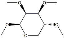 메틸2-O,3-O,4-O-트리메틸-β-D-릭소피라노사이드 구조식 이미지