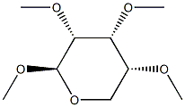 메틸2-O,3-O,4-O-트리메틸-β-D-리보피라노시드 구조식 이미지