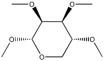 메틸2-O,3-O,4-O-트리메틸-α-D-릭소피라노시드 구조식 이미지