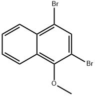 (Naphthalene, 2,4-dibroMo-1-Methoxy- 구조식 이미지