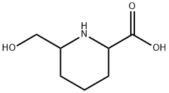 2-Piperidinecarboxylicacid,6-(hydroxymethyl)-(9CI) Structure