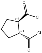 1,2-Cyclopentanedicarbonyldichloride,(1R,2R)-rel-(9CI) Structure