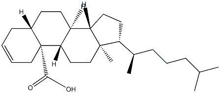 5α-Cholest-2-en-19-oic acid Structure