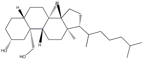 5α-콜레스테인-2α,19-디올 구조식 이미지