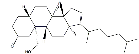 2α-Methoxy-5α-cholestan-19-ol Structure
