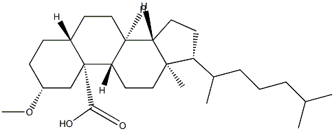 2α-메톡시-5α-콜레스탄-19-오산 구조식 이미지