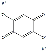 2,5-Cyclohexadiene-1,4-dione,2,5-dihydroxy-, potassium salt (1:2) Structure