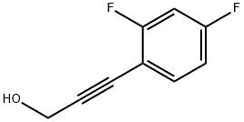 2-PROPYN-1-OL, 3-(2,4-DIFLUOROPHENYL)-(WX686804) Structure