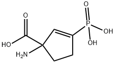2-Cyclopentene-1-carboxylicacid,1-amino-3-phosphono-(9CI) Structure