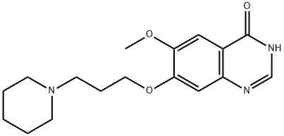 6-methoxy-7-(3-(piperidin-1-yl)propoxy)
quinazolin-4(3H)-one 구조식 이미지