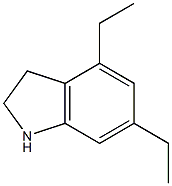 1H-인돌,4,6-디에틸-2,3-디하이드로-(9CI) 구조식 이미지