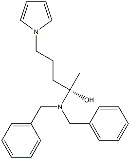 1H-Pyrrole-1-pentanol, β-[bis(phenylMethyl)aMino]-, (βS)- Structure
