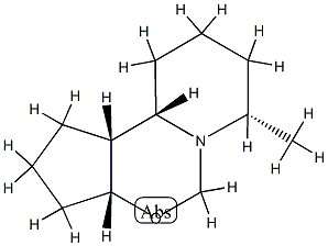 5H-Cyclopenta[e]pyrido[1,2-c][1,3]oxazine,decahydro-7-methyl-,(3a-alpha-,7-bta-,10a-alpha-,10b-alpha-)-(9CI) 구조식 이미지