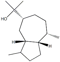 (3aS,3aα,8aα)-Decahydro-1,4β-dimethyl-7β-(1-hydroxy-1-methylethyl)azulene 구조식 이미지