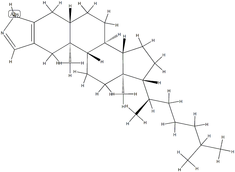 2'H-5α-콜레스-2-에노[3,2-c]피라졸 구조식 이미지