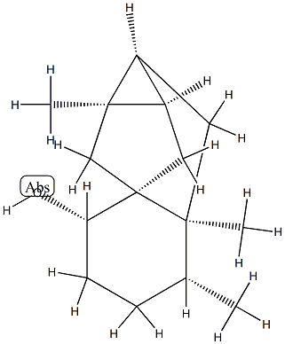 (1S,1aβ,7aβ)-Decahydro-1,6β,6aβ-trimethyl-1α,2aα-methano-2aH-cyclopropa[b]naphthalen-3β-ol 구조식 이미지