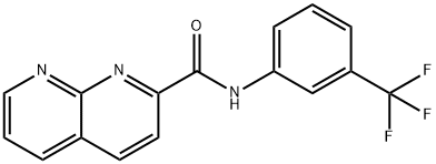1,8-Naphthyridine-2-carboxamide,N-[3-(trifluoromethyl)phenyl]-(9CI) Structure