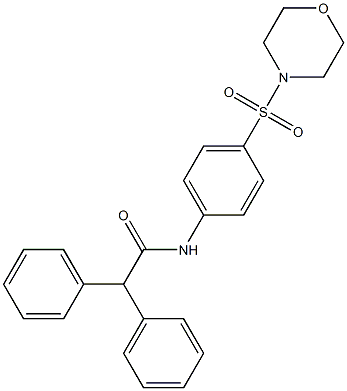 N-[4-(4-morpholinylsulfonyl)phenyl]-2,2-diphenylacetamide Structure