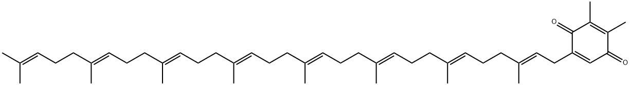 2,3-Dimethyl-5-[(2E,6E,10E,14E,18E,22E,26E)-3,7,11,15,19,23,27,31-octamethyl-2,6,10,14,18,22,26,30-dotriacontaoctenyl]-2,5-cyclohexadiene-1,4-dione Structure