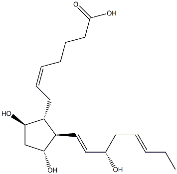 (5Z,13E,15S,17Z)-9β,11α,15-Trihydroxyprosta-5,13,17-trien-1-oic acid 구조식 이미지